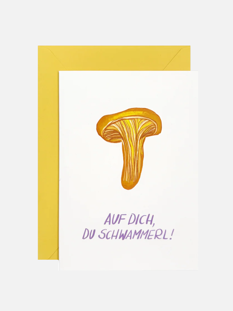 Auf dich du Schwammerl - Karte