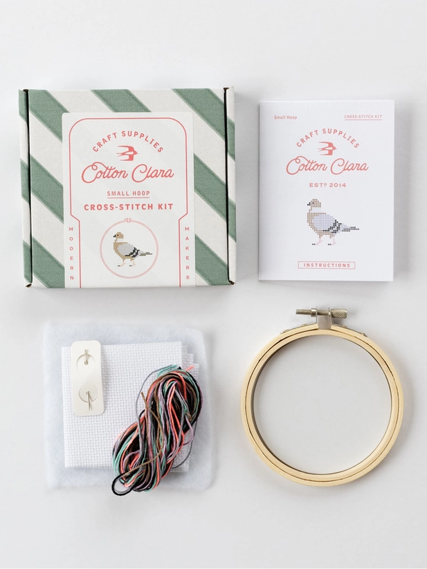 DIY Cross Stitch Kit - Pigeon