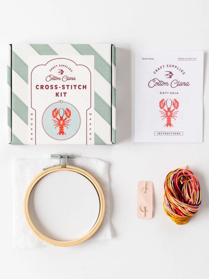 DIY Cross Stitch Kit - Lobster