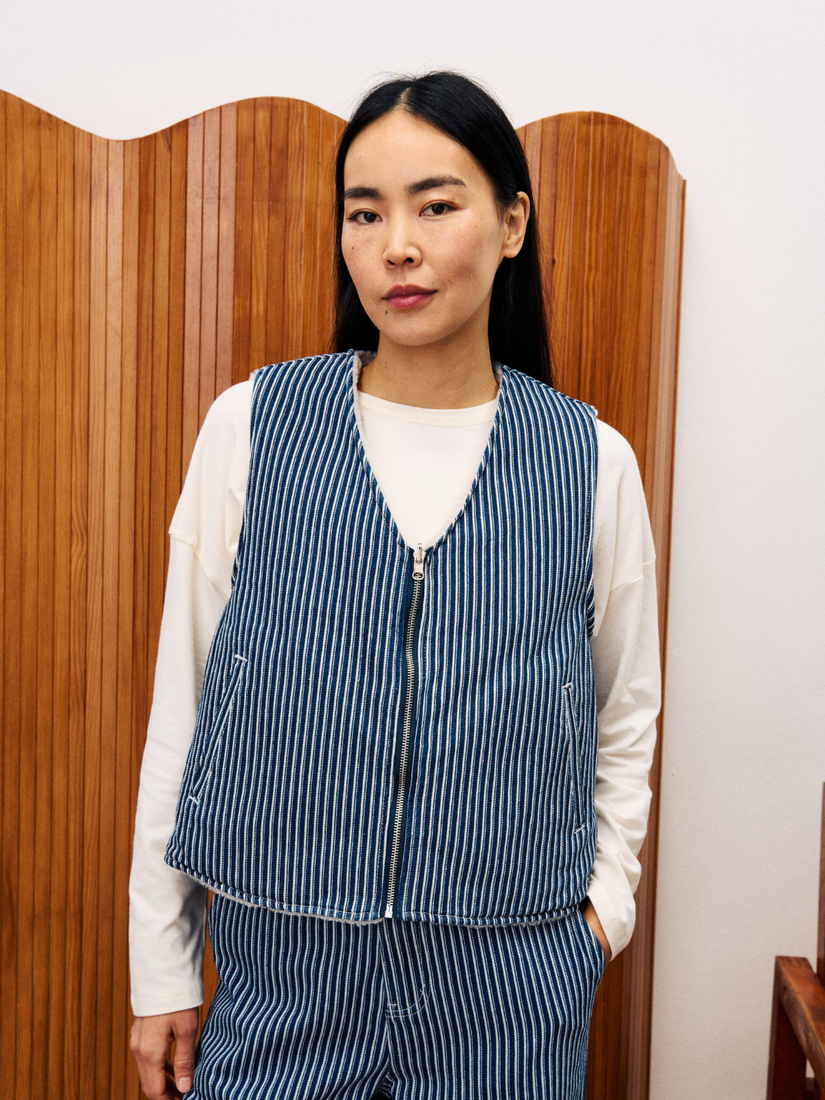 FRNCH Cymric Gilet - Reversible - Weste