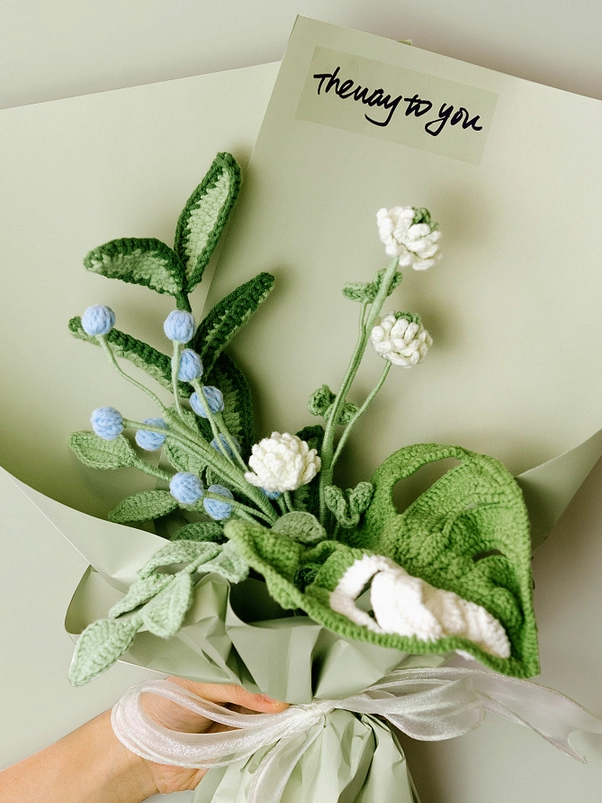 Handmade Crochet Flower - Clover