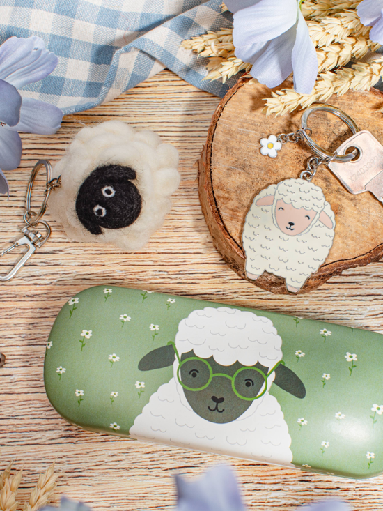 Sheep Felt Key Ring - Schlüsselanhänger