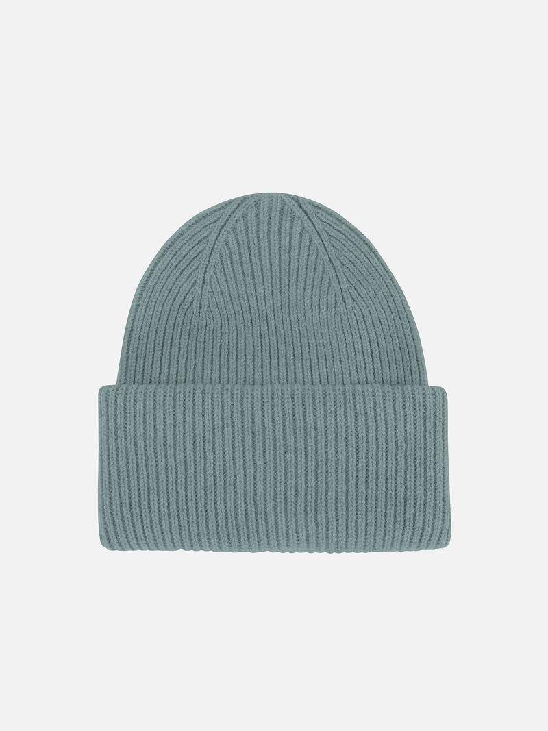 COLORFUL STANDARD Merino Wool Hat Various Colors - Steel Blue - Beanie