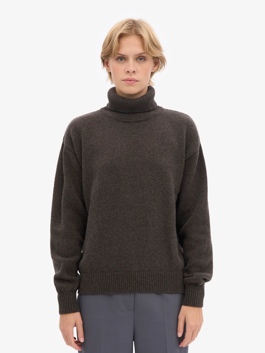 Colorful Standard Merino Wool Turtleneck - Coffee Brown