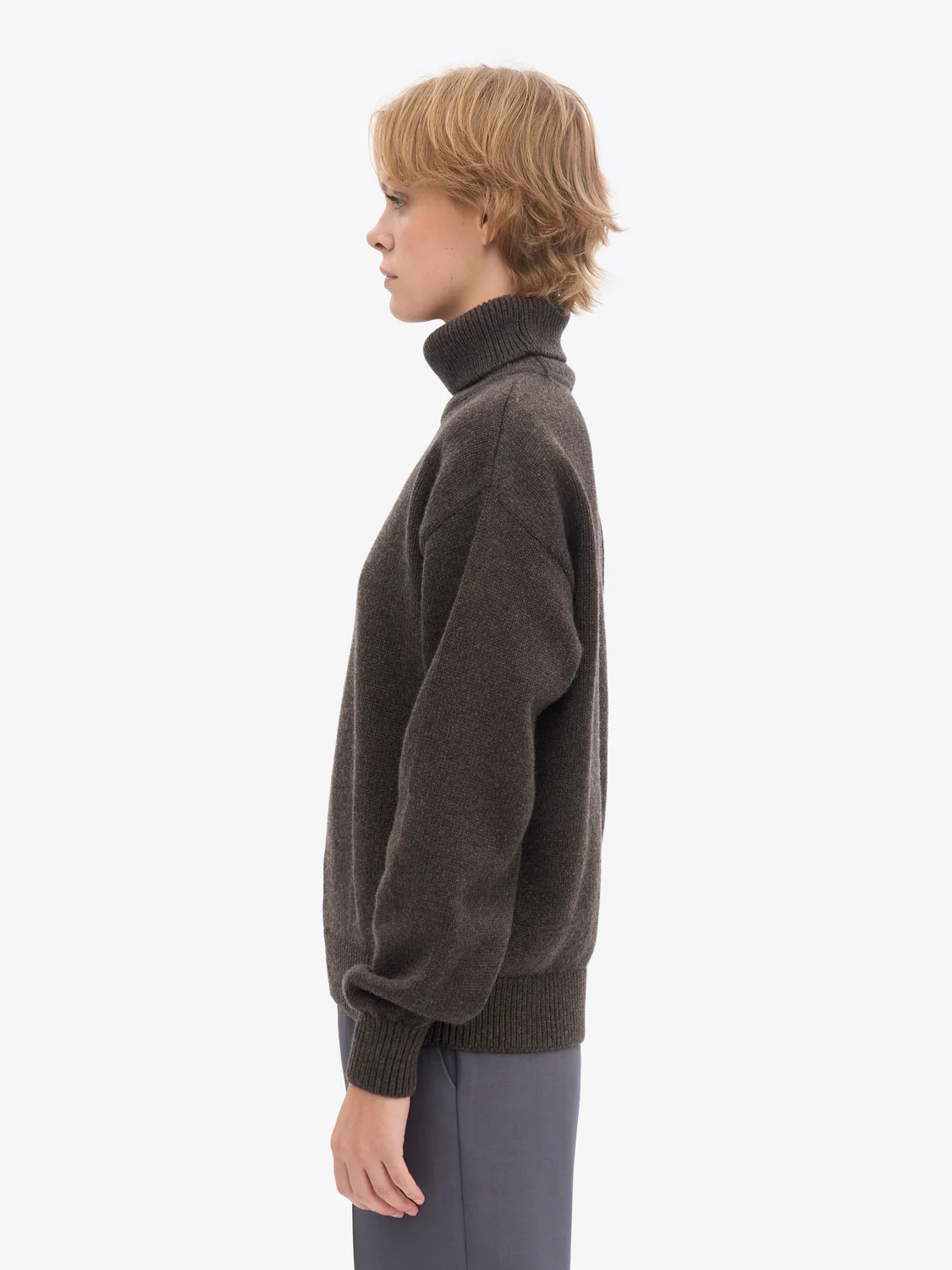 Colorful Standard Merino Wool Turtleneck - Coffee Brown