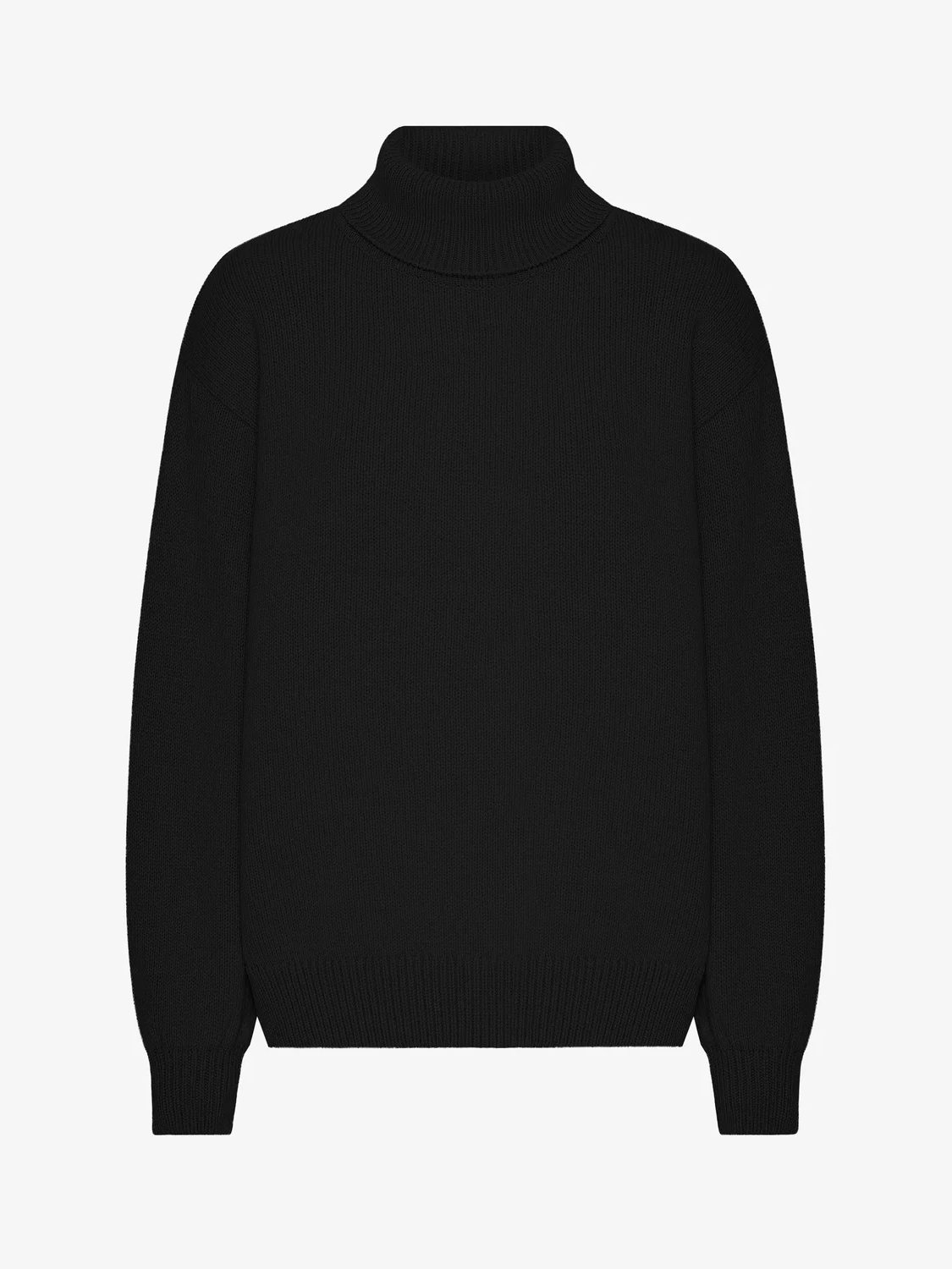 Colorful Standard Merino Wool Turtleneck - Deep Black