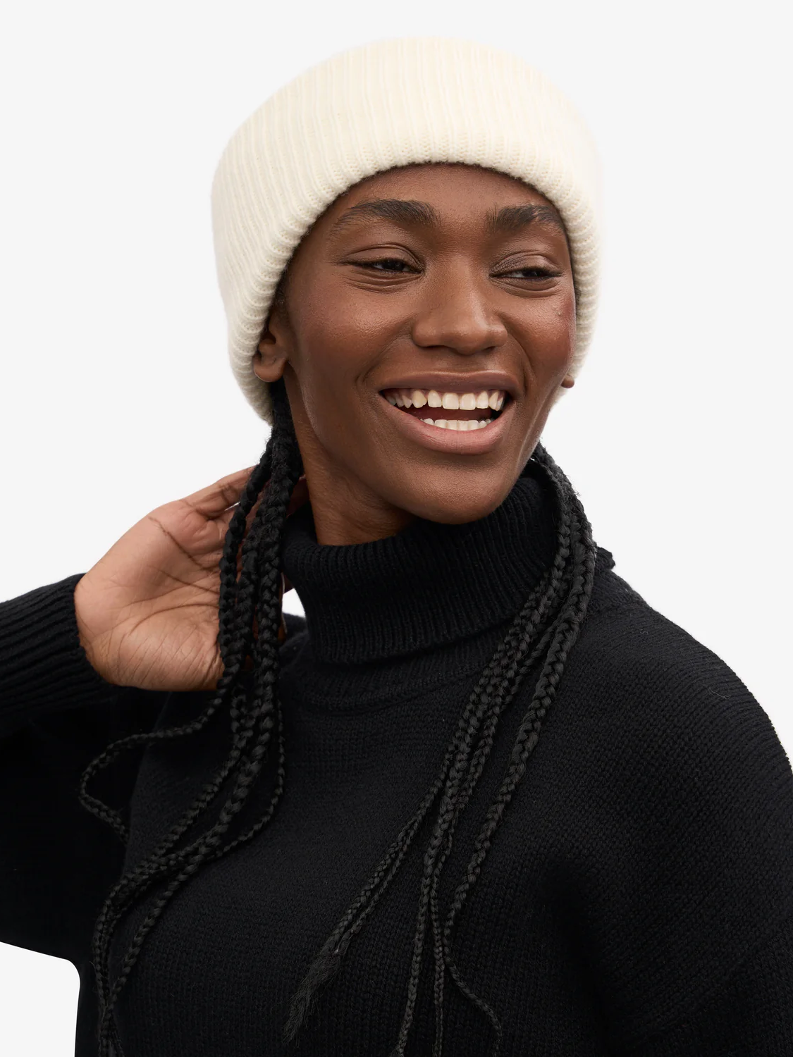 Colorful Standard Merino Wool Turtleneck - Deep Black