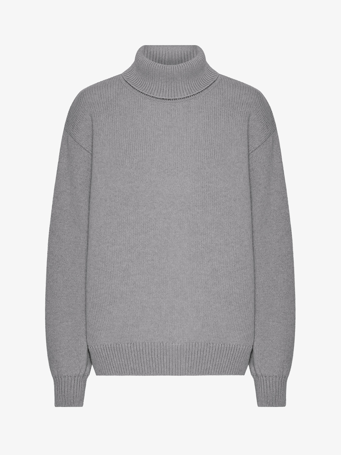 Colorful Standard Merino Wool Turtleneck - Heather Grey