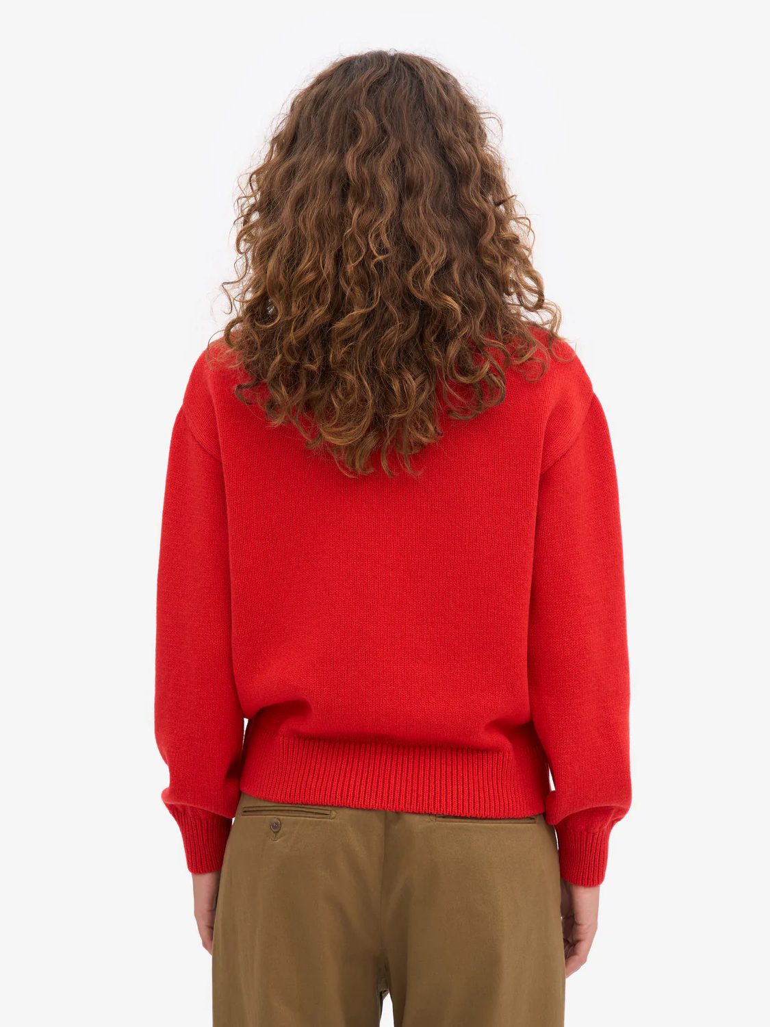 Colorful Standard Merino Wool Turtleneck - Red Tangerine