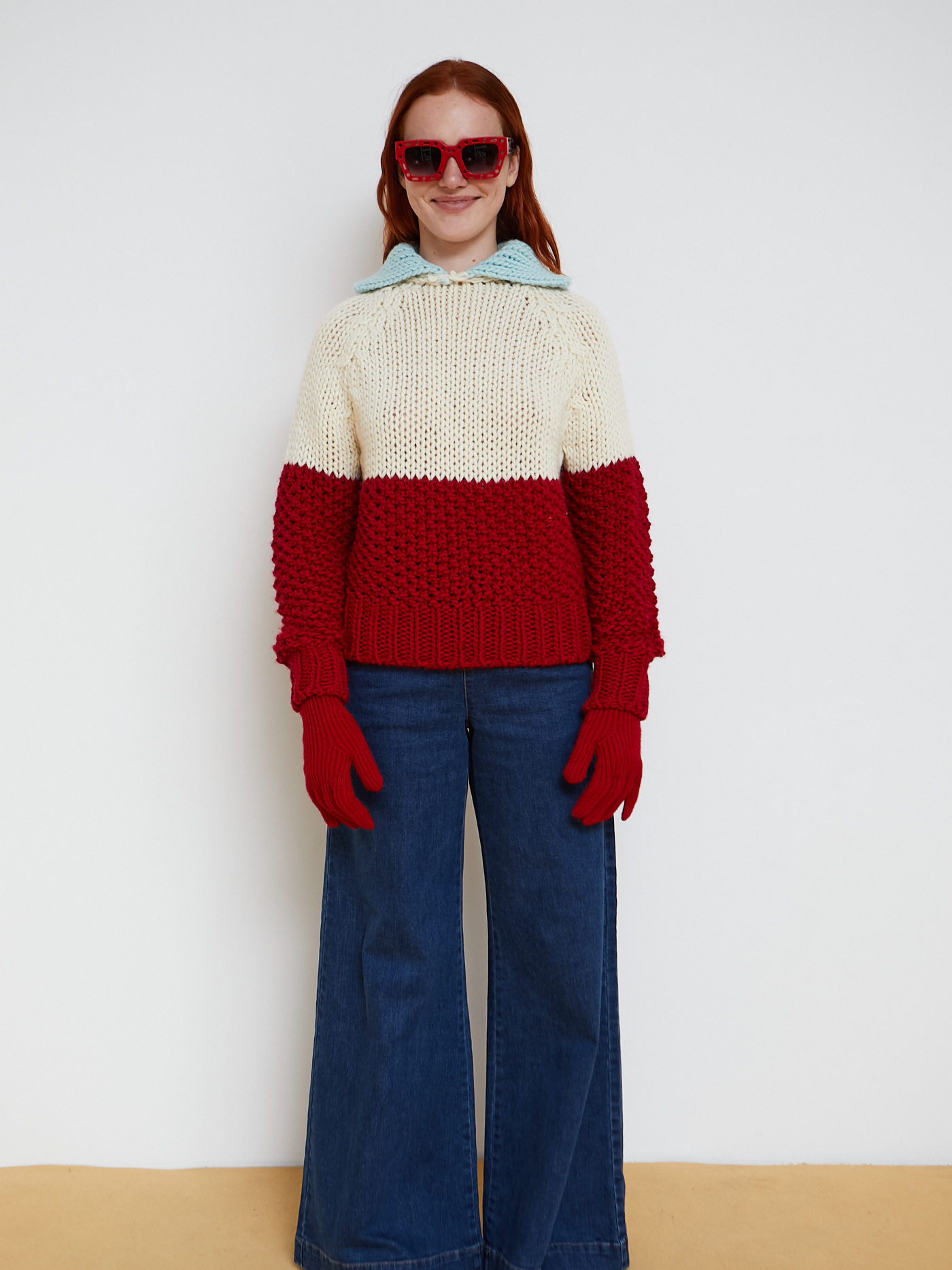 DR BLOOM Glase Sweater - Red