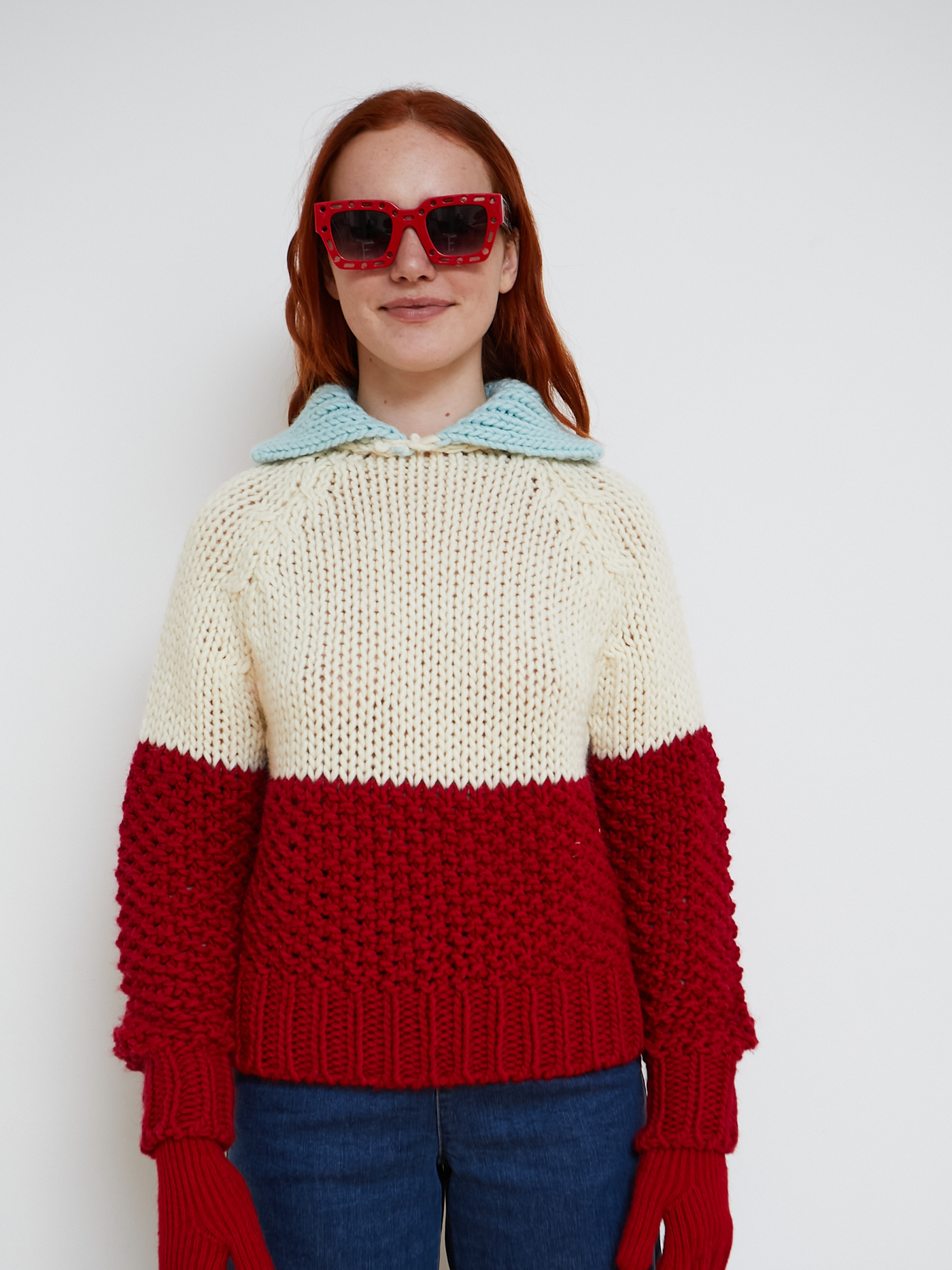 DR BLOOM Glase Sweater - Red