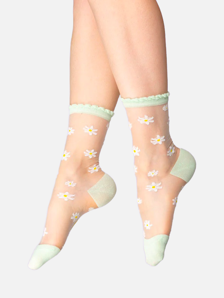Coucou Suzette Daisy Sheer Socks