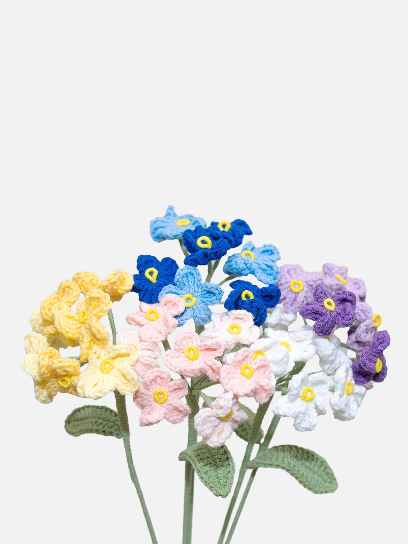 Handmade Crochet Flower - Forget Me Not - Diverses