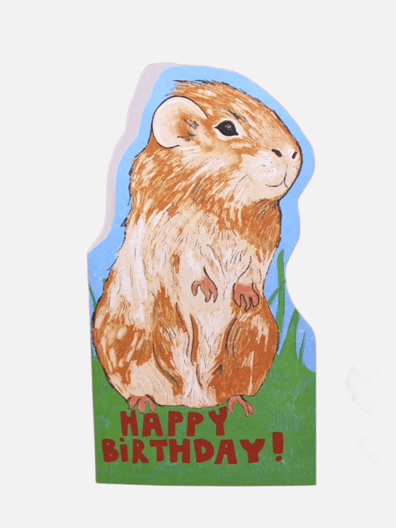 Guinea Pig Shaped Karte