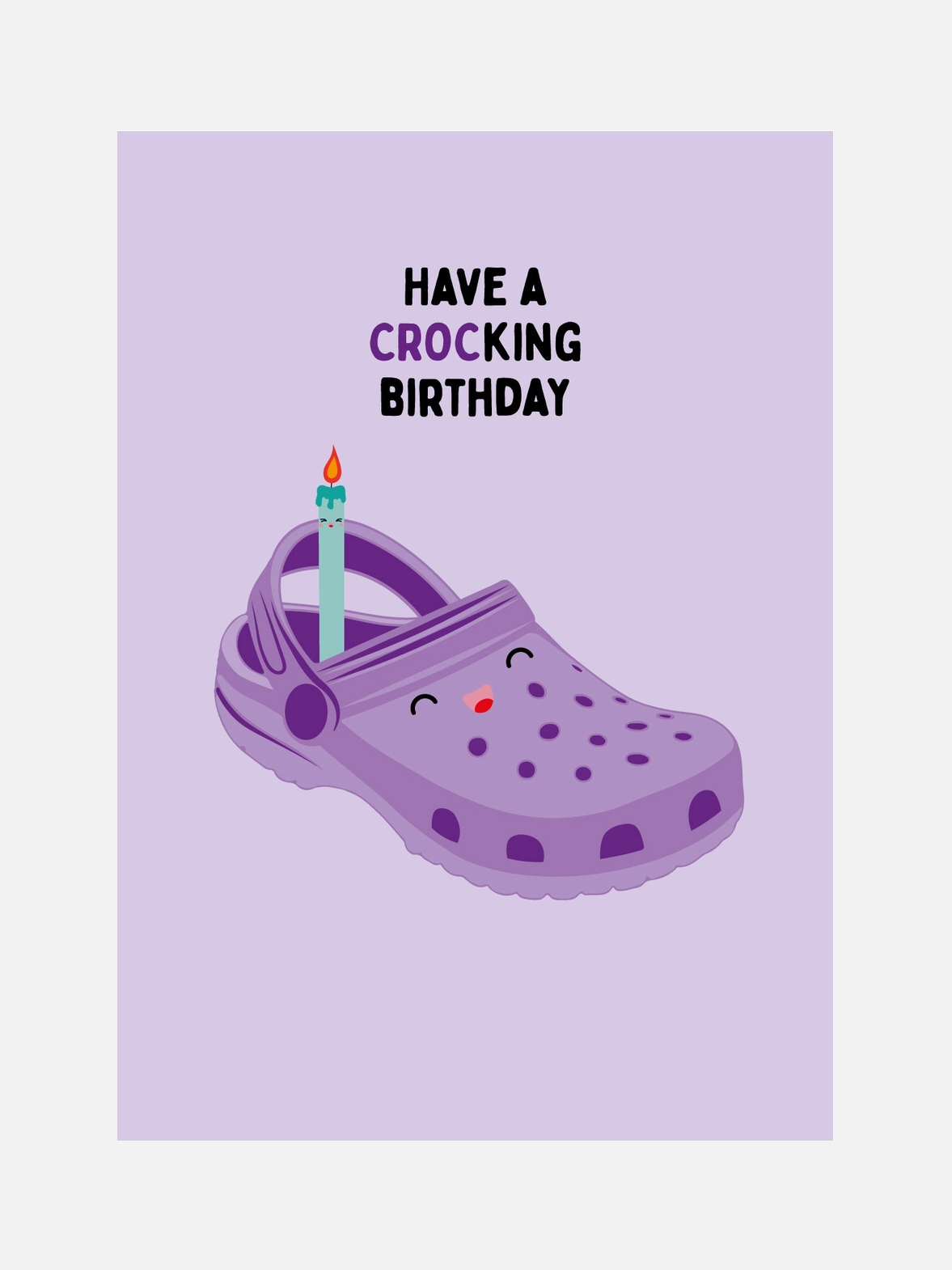 Have a Crocking Birthday Postcard - Karte