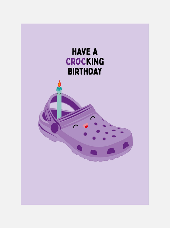 Have a Crocking Birthday Postcard - Karte