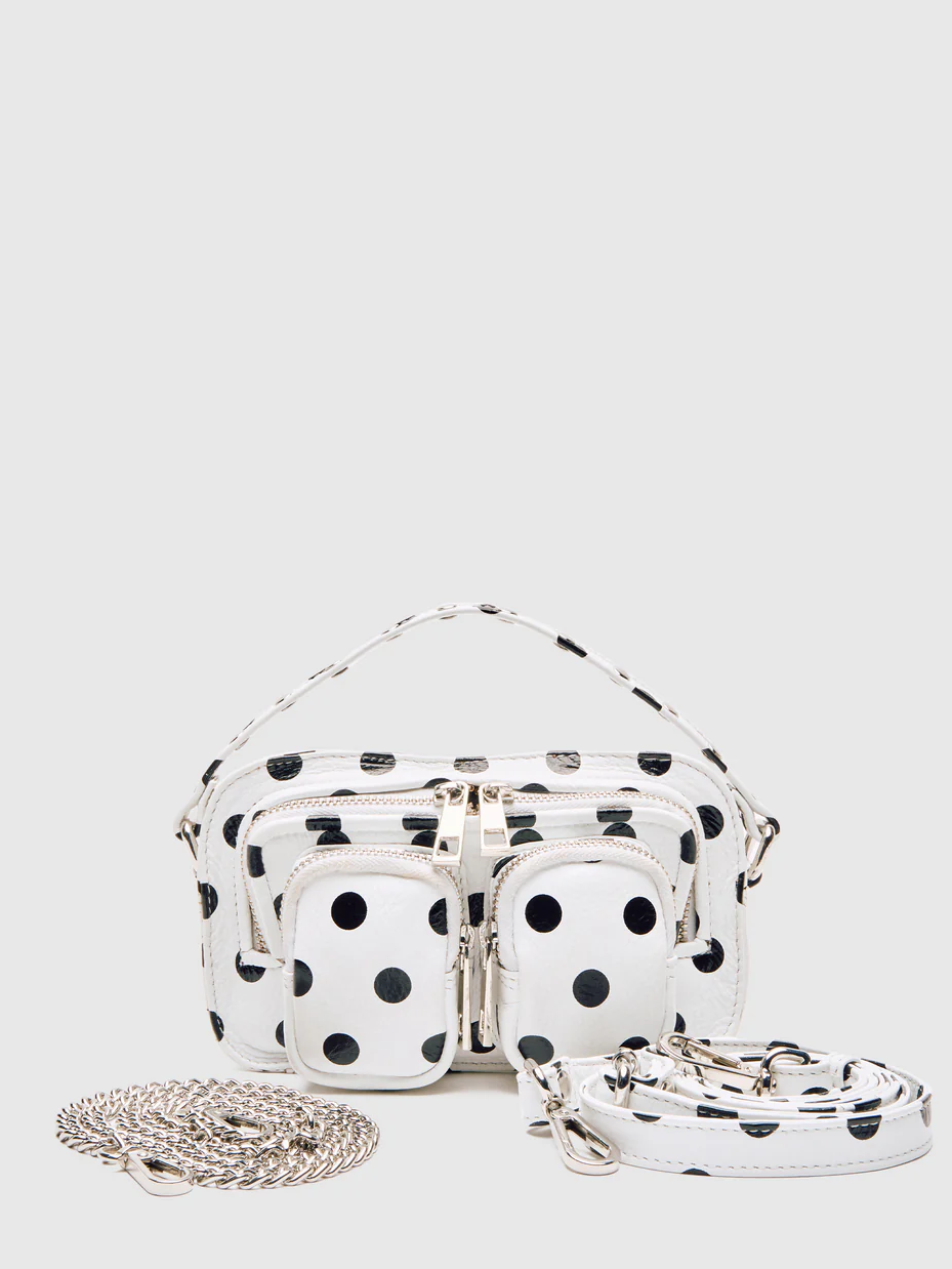 Helena Polka White/Black