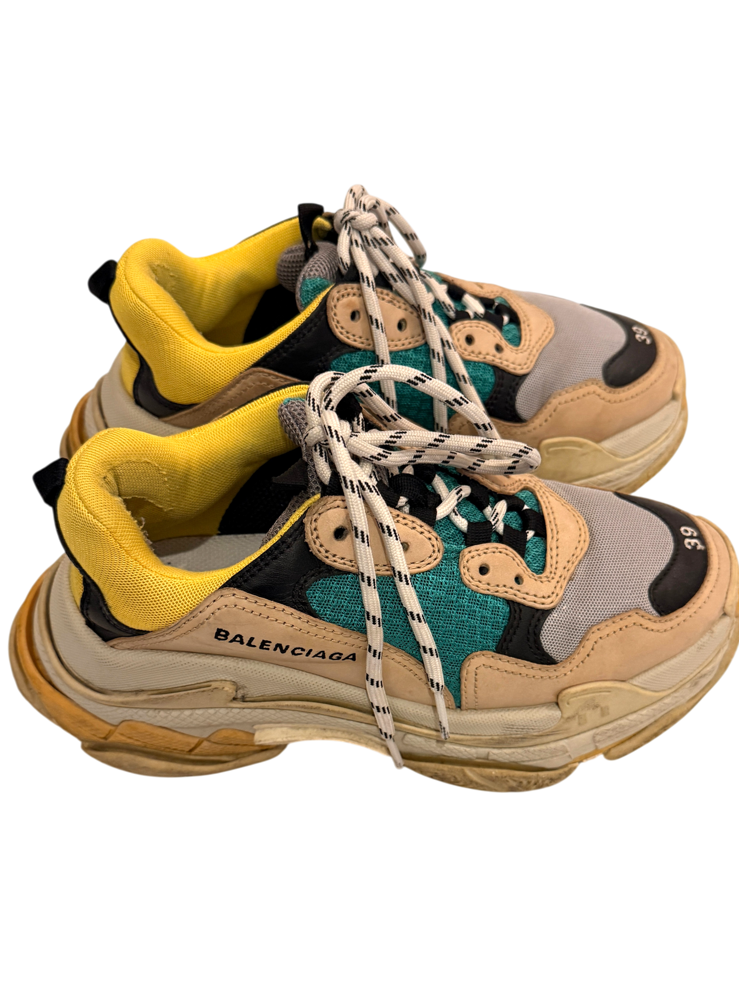 Balenciaga Triple S Sneaker Green Yellow