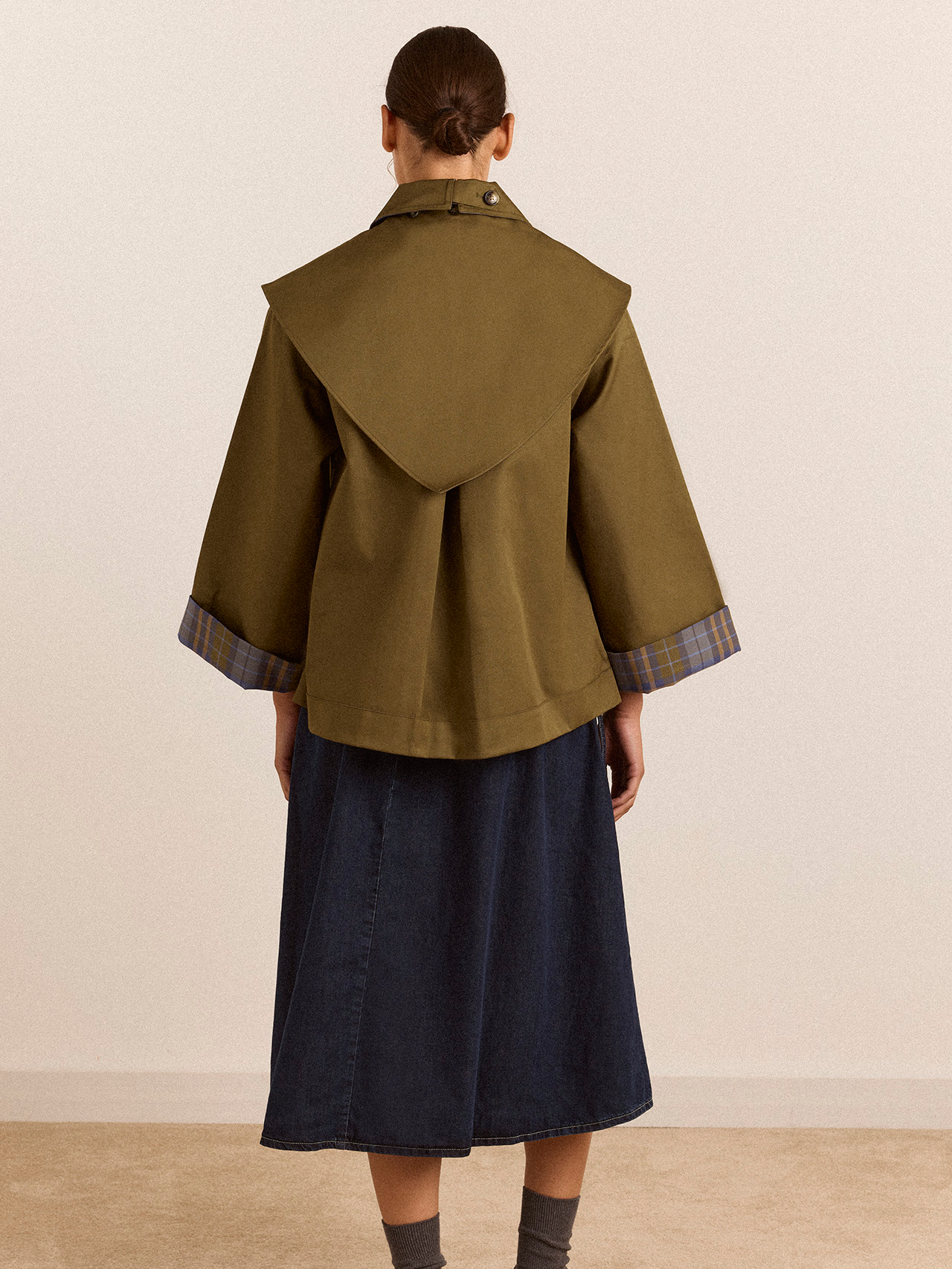 DAMSON MADDER Jerry Crop Trench - Olive