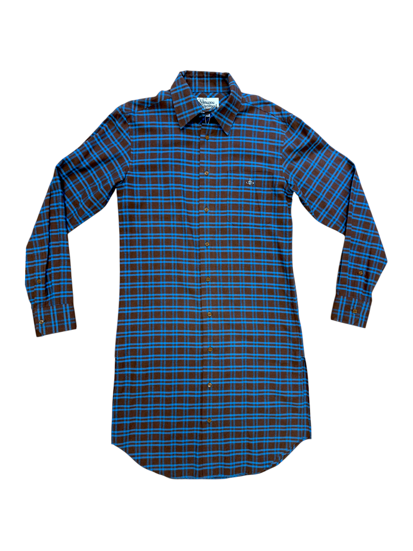 Vivienne Westwood Plaid Longline Shirt Dress