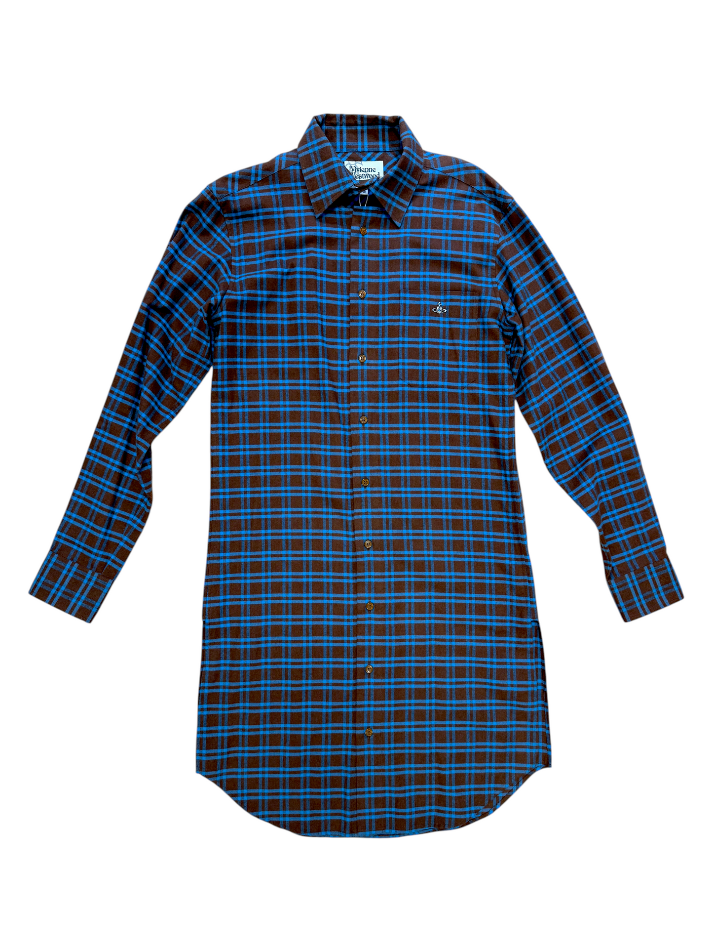 Vivienne Westwood Plaid Longline Shirt Dress
