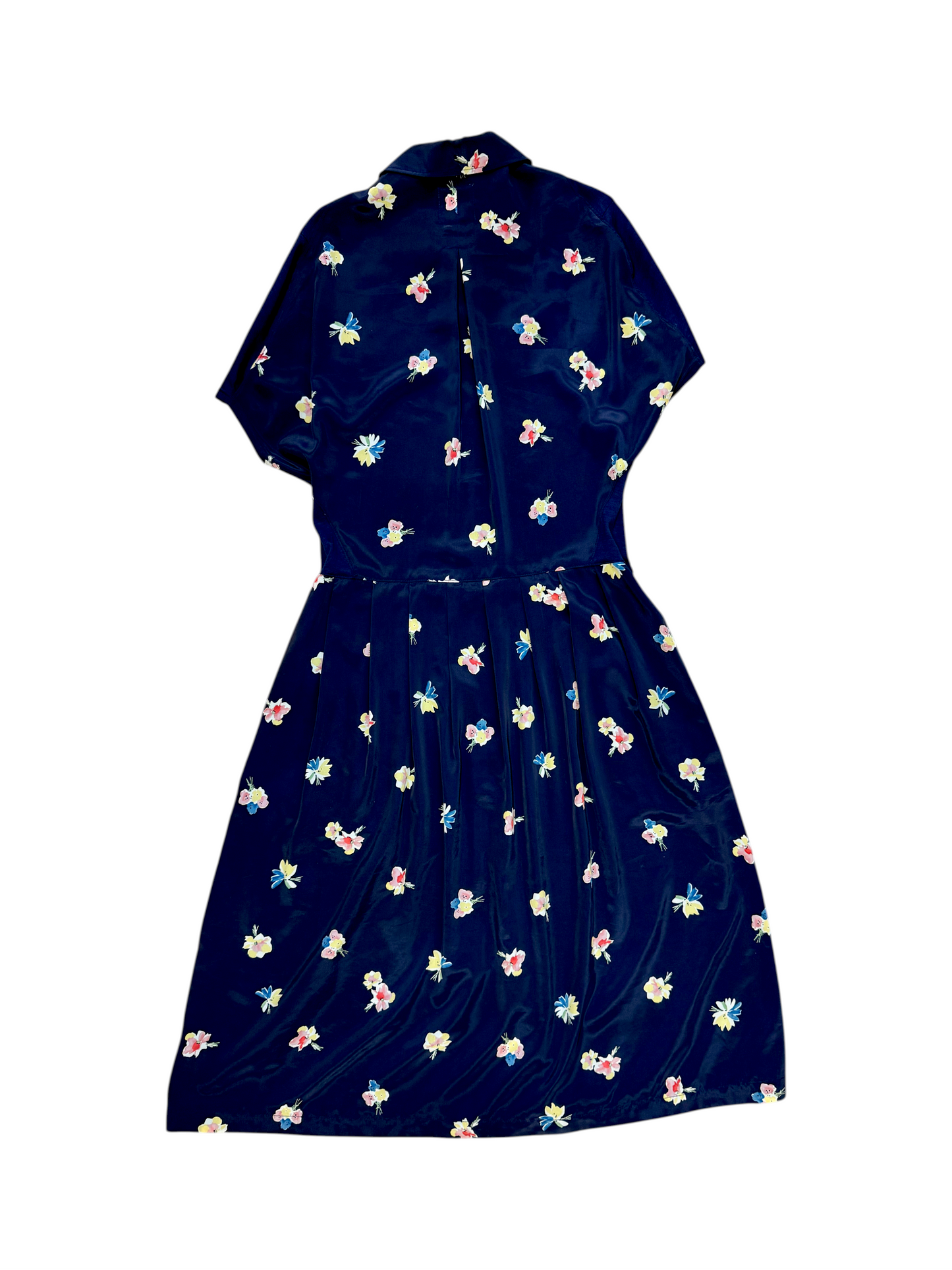 Comme Des Garçons X Junya Floral Print Silk Dress