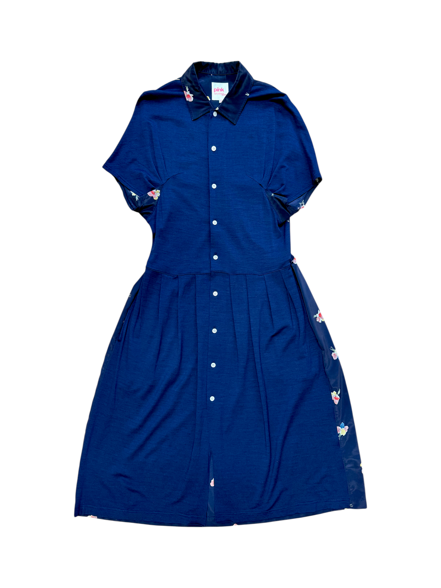 Comme Des Garçons X Junya Floral Print Silk Dress