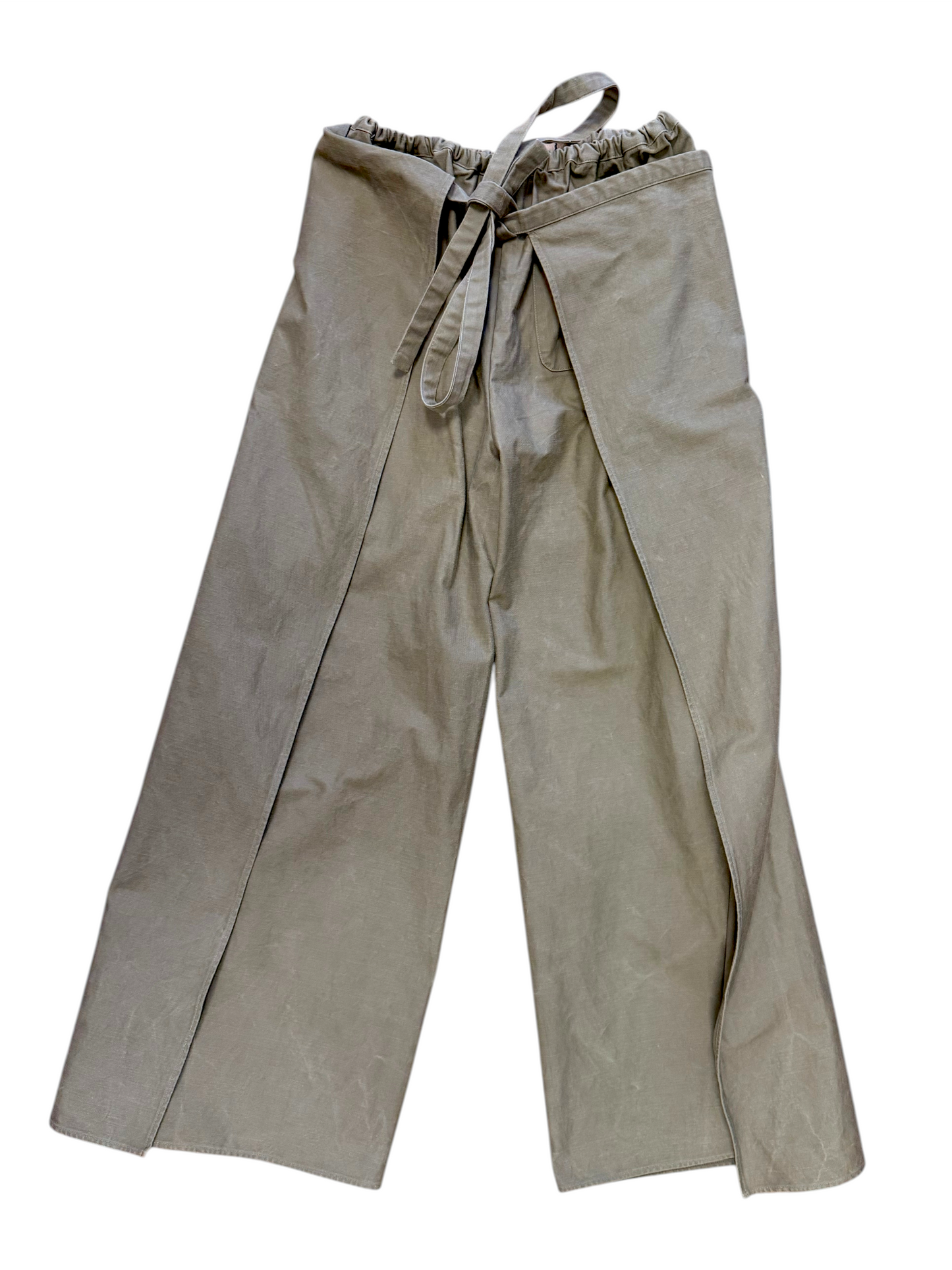 Khaki Wrap Trousers