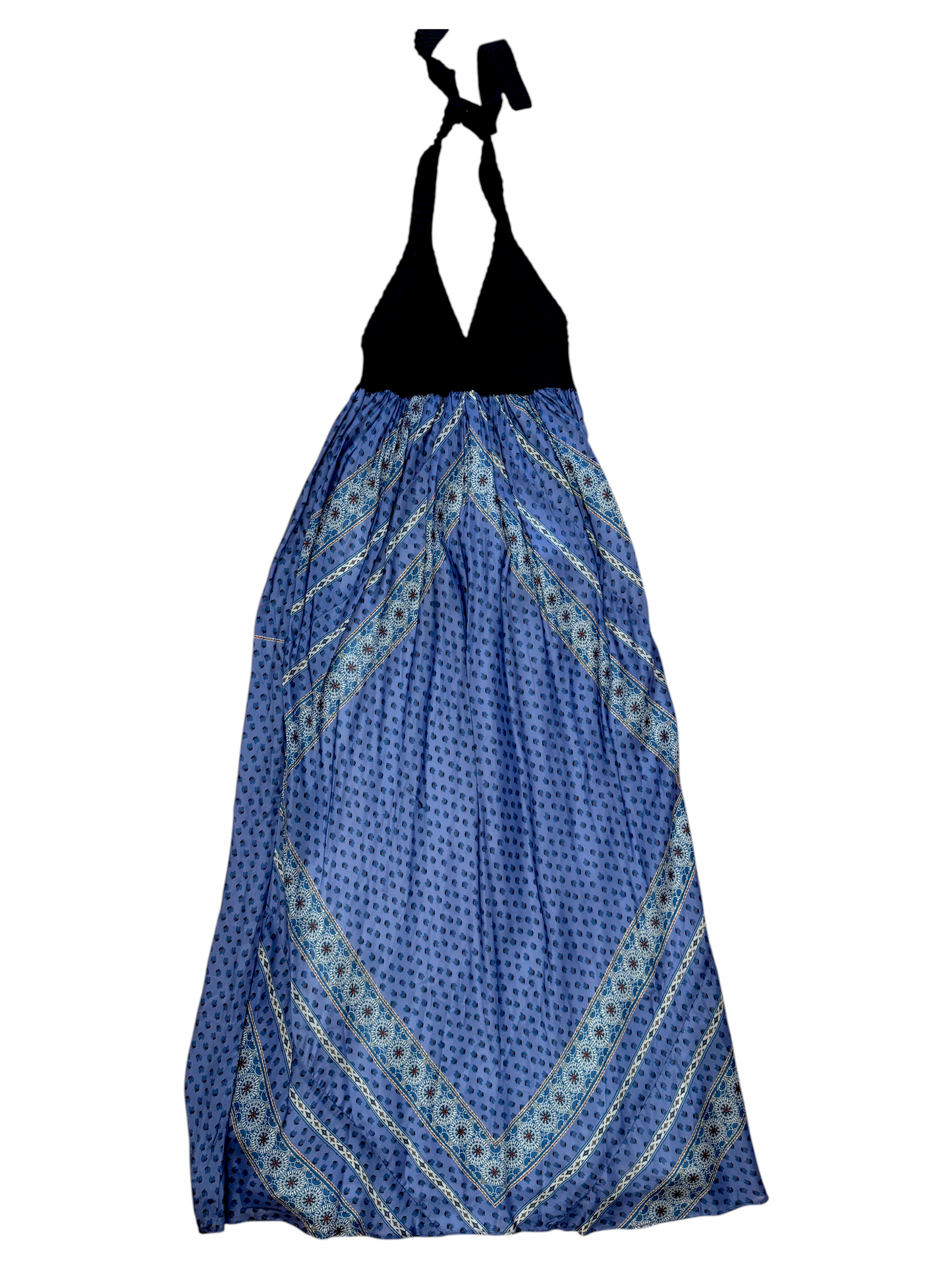 Sacai Bandana Print Halter Maxi Dress