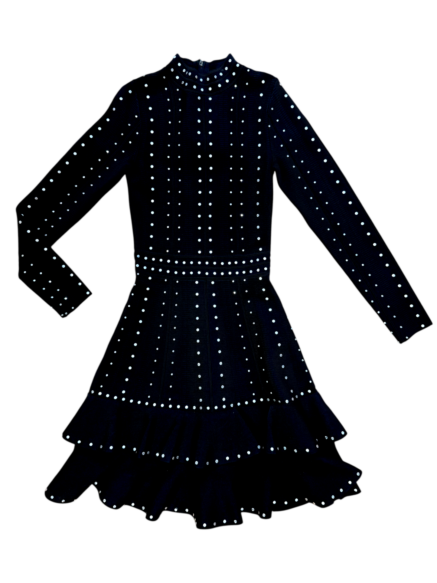 Sandro Crystal-Embellished Knit Mini Dress