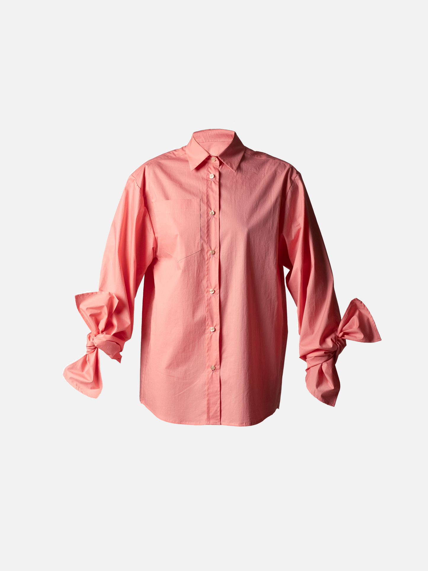 JANA WIELAND Dawn Bow Sleeve Shirt / Summer Peach M