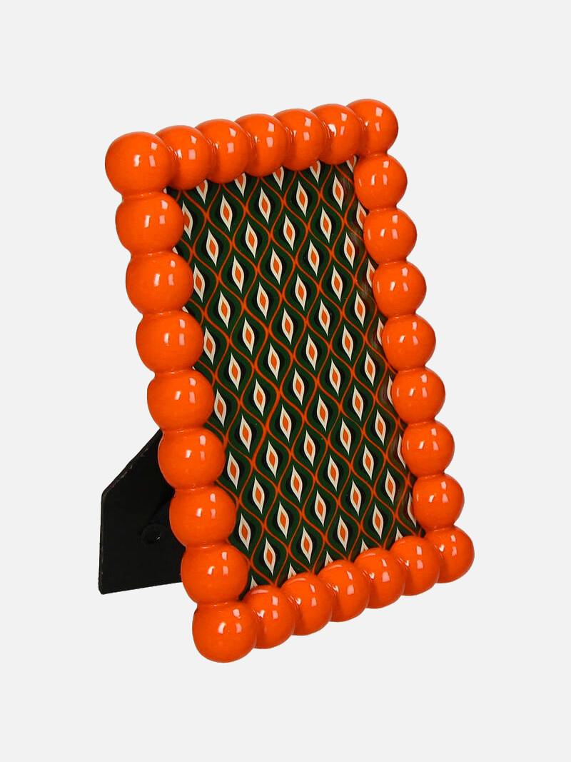 Orange Beads Photo Frame - Bilderrahmen