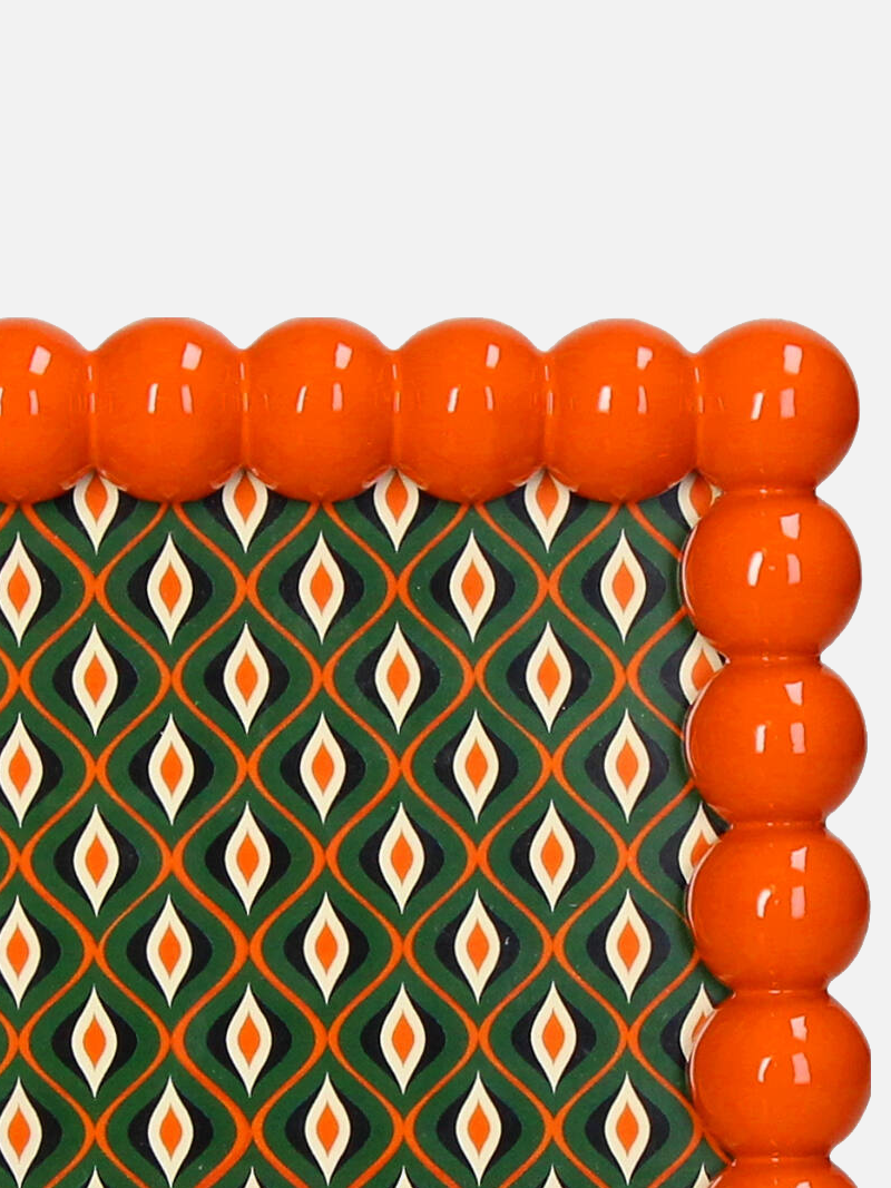 Orange Beads Photo Frame - Bilderrahmen