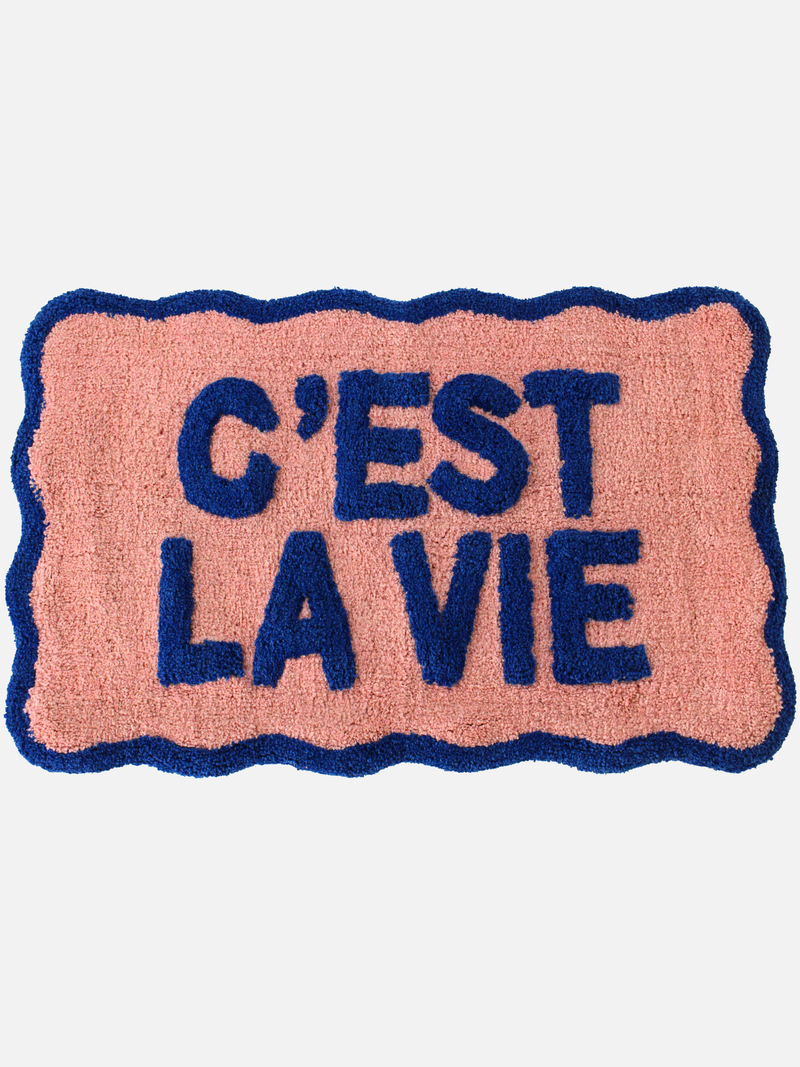 Bath Mat Cotton Multi - Cest La Vie - Teppich
