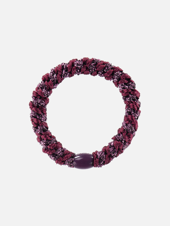 KKNEKKI Hair Tie Mix - Cerise Glitter Bordaeux - Scrunchie