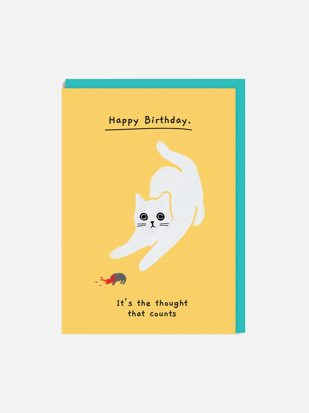 Birthday it’s the thought that counts Greeting Card - Karte