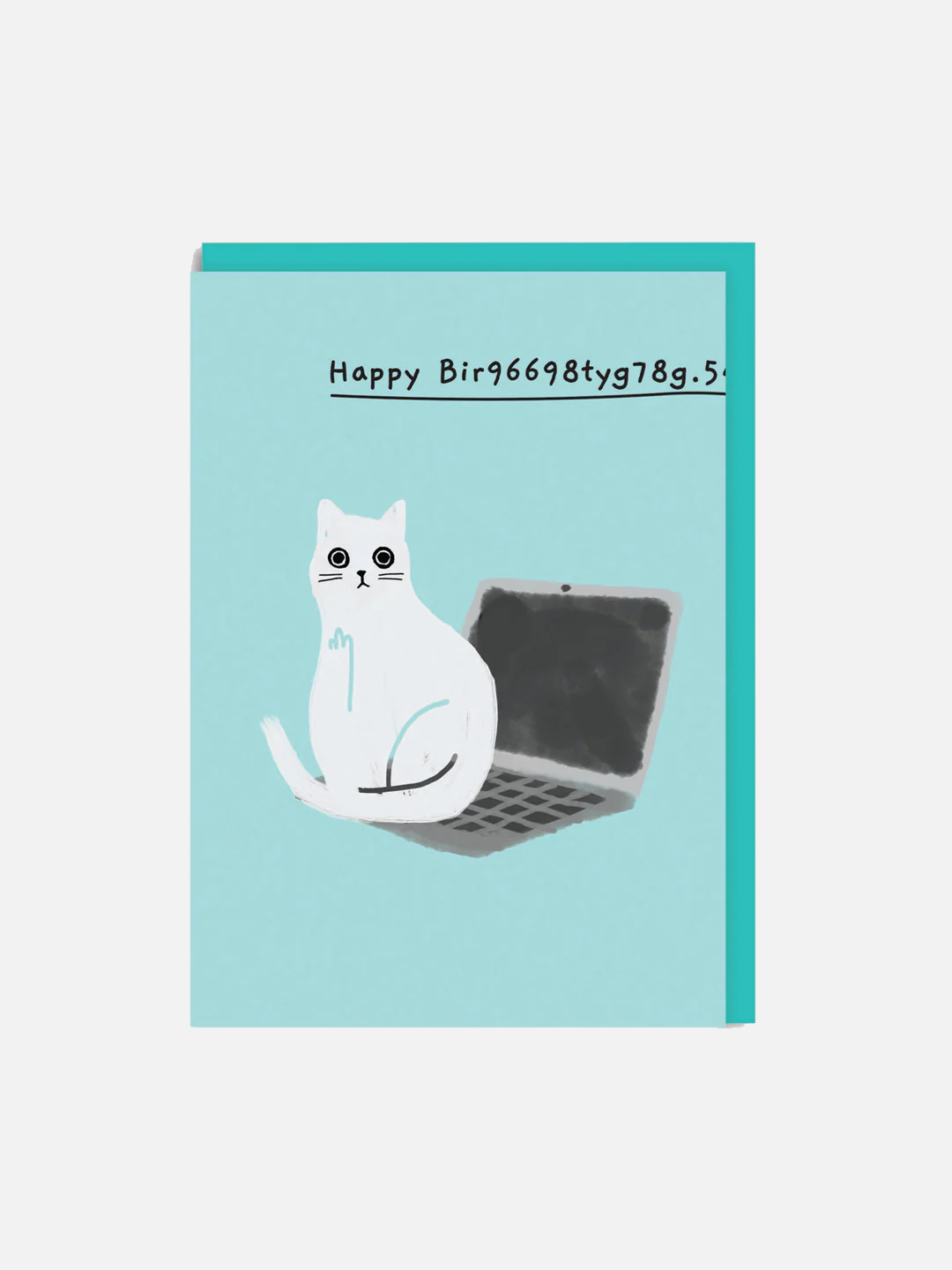 Happy Bir9669.. laptop Greeting Card - Karte
