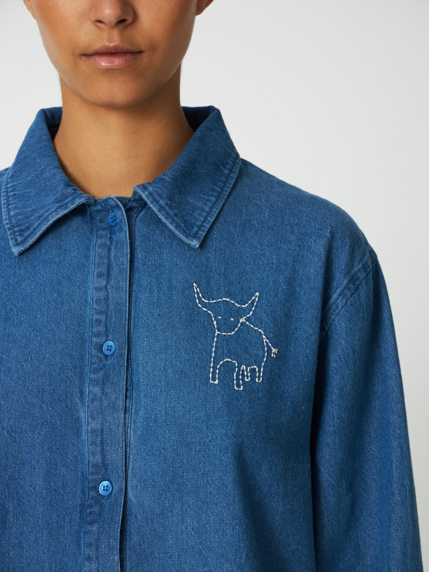 STELLA NOVA Denim Shirt with Artwork