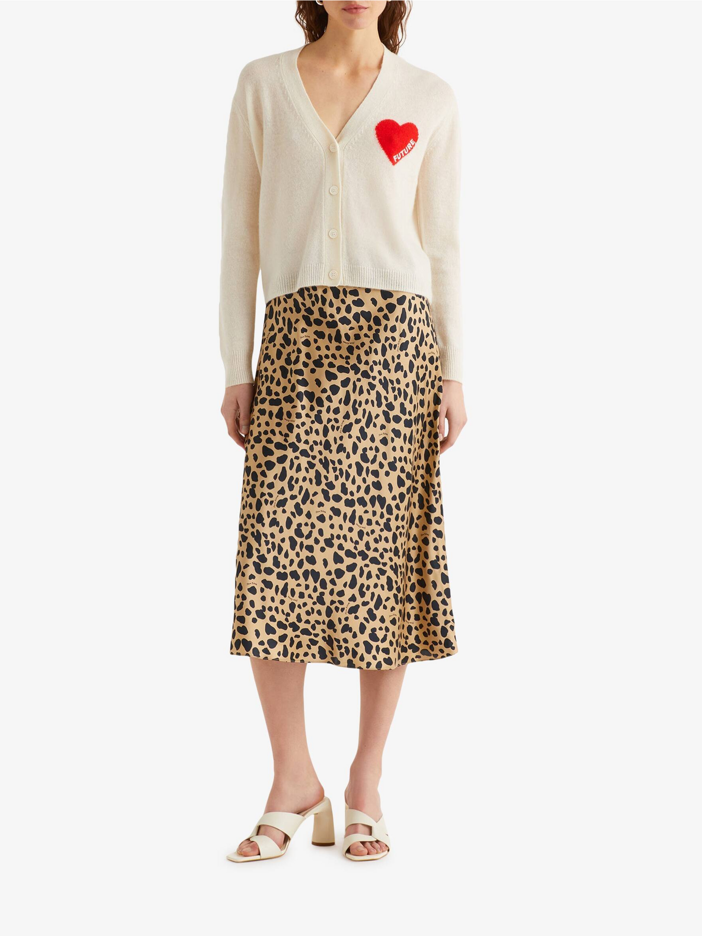 FROM FUTURE Leo Silk Skirt