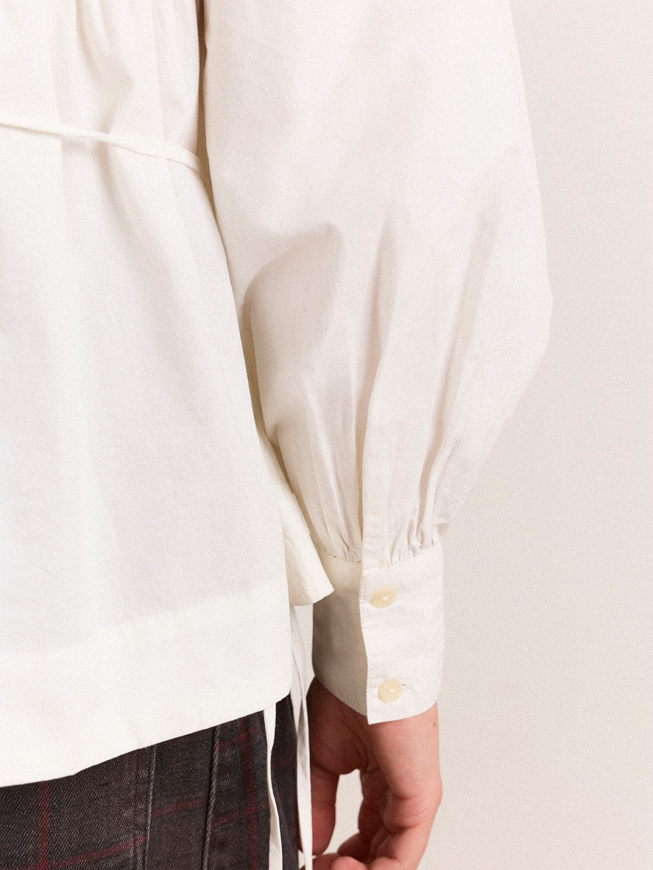 DAMSON MADDER Lettie Bo Detail Blouse - White