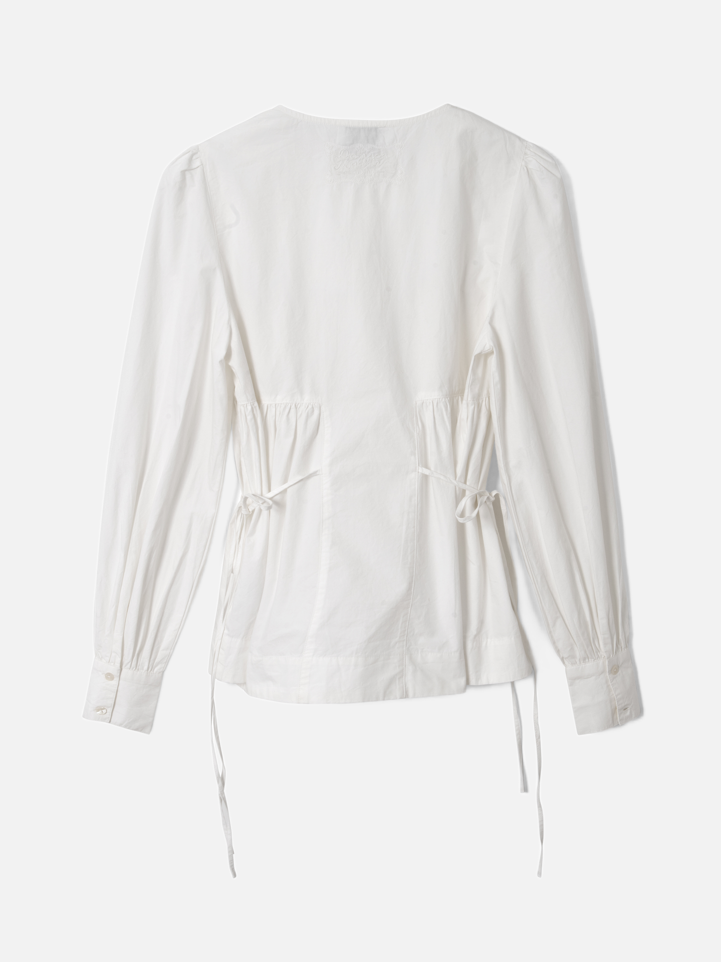 DAMSON MADDER Lettie Bo Detail Blouse - White