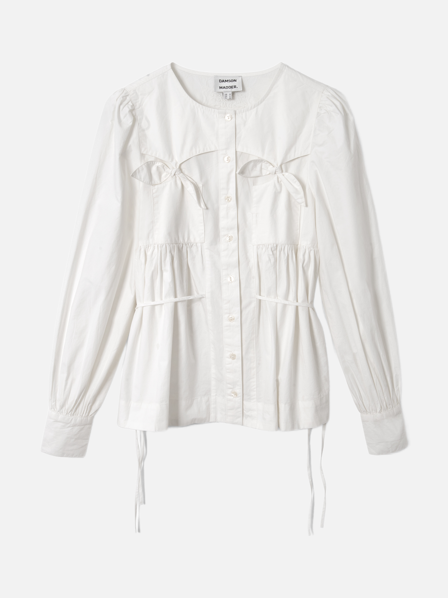 DAMSON MADDER Lettie Bo Detail Blouse - White
