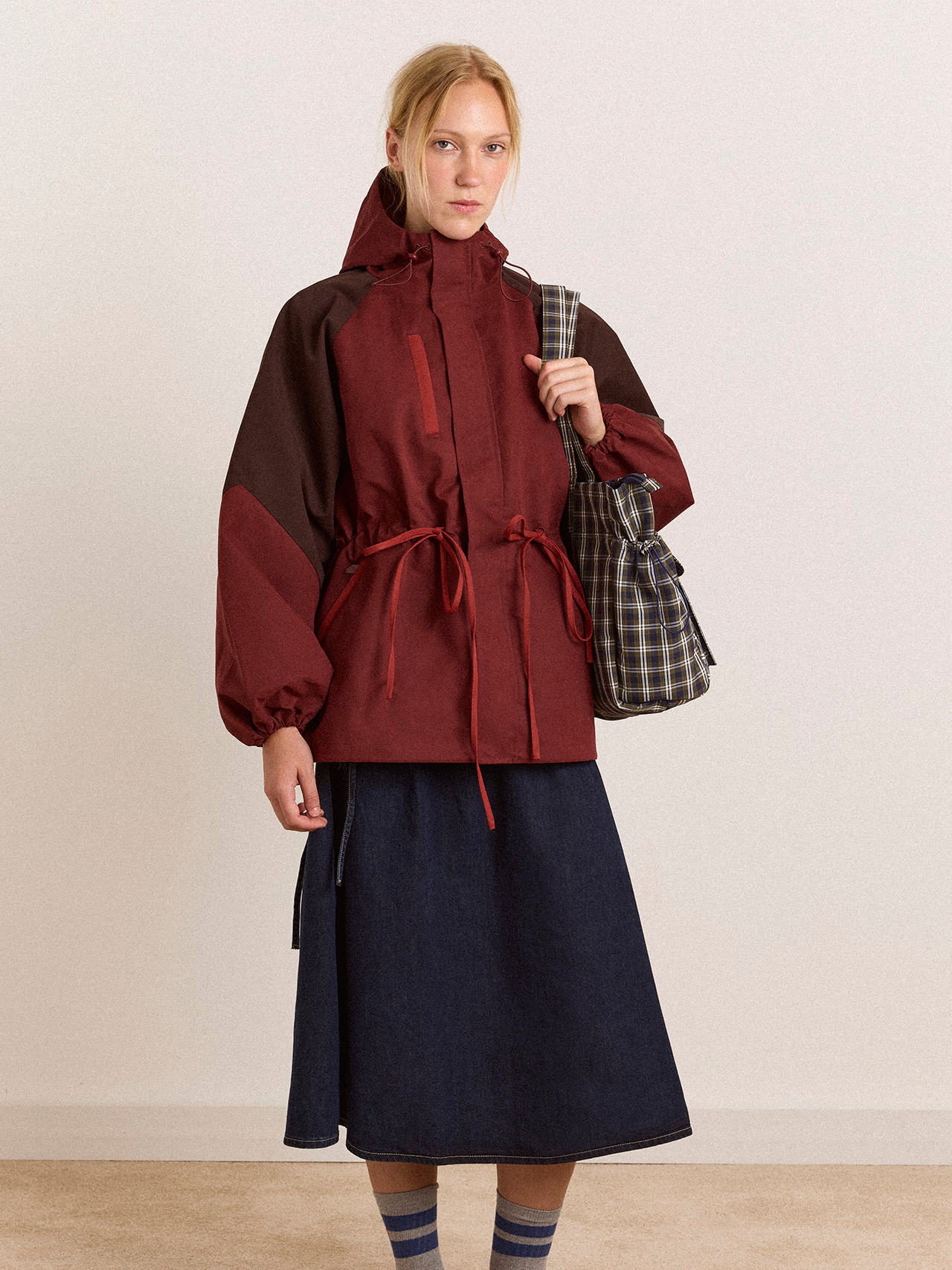 DAMSON MADDER Liu Raincoat - Burgundy