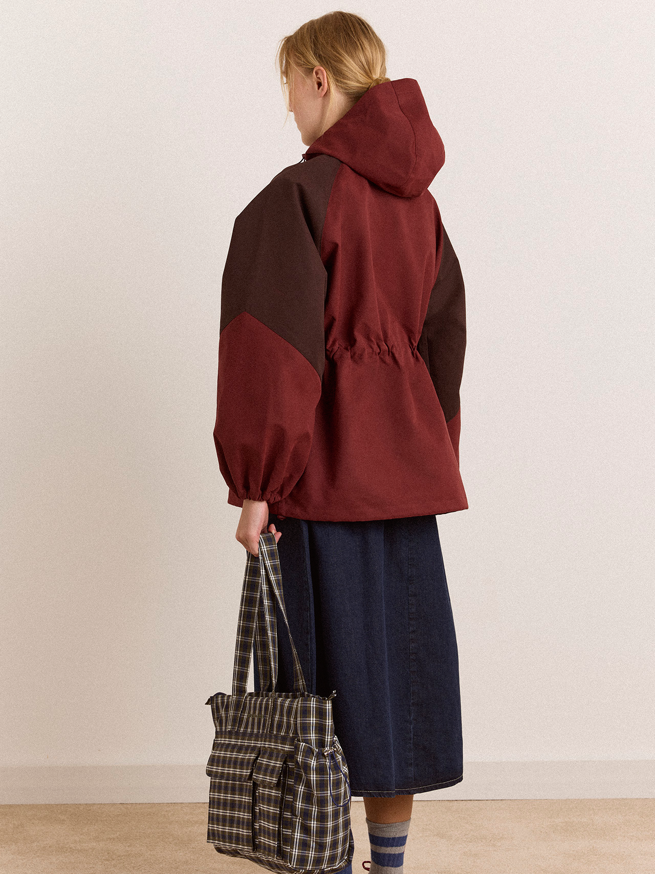 DAMSON MADDER Liu Raincoat - Burgundy