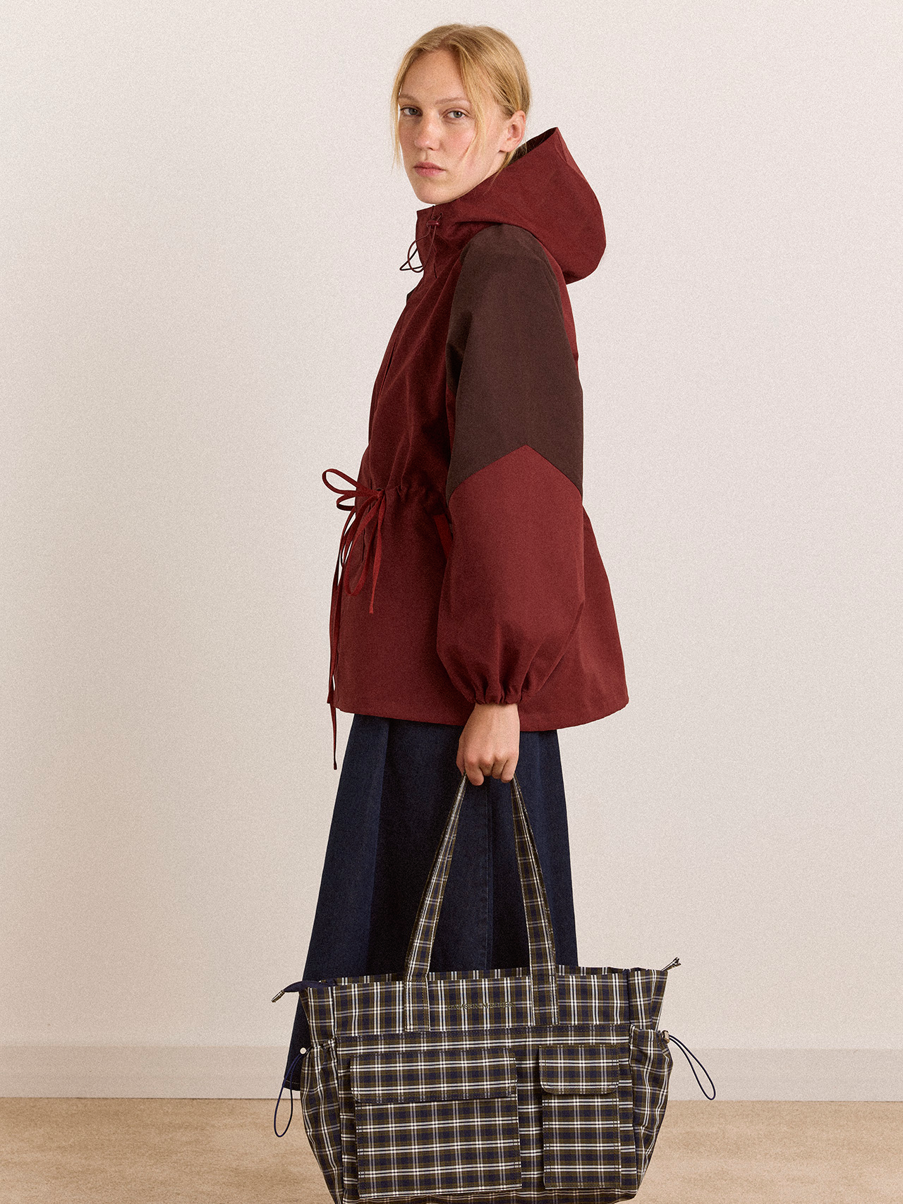 DAMSON MADDER Liu Raincoat - Burgundy