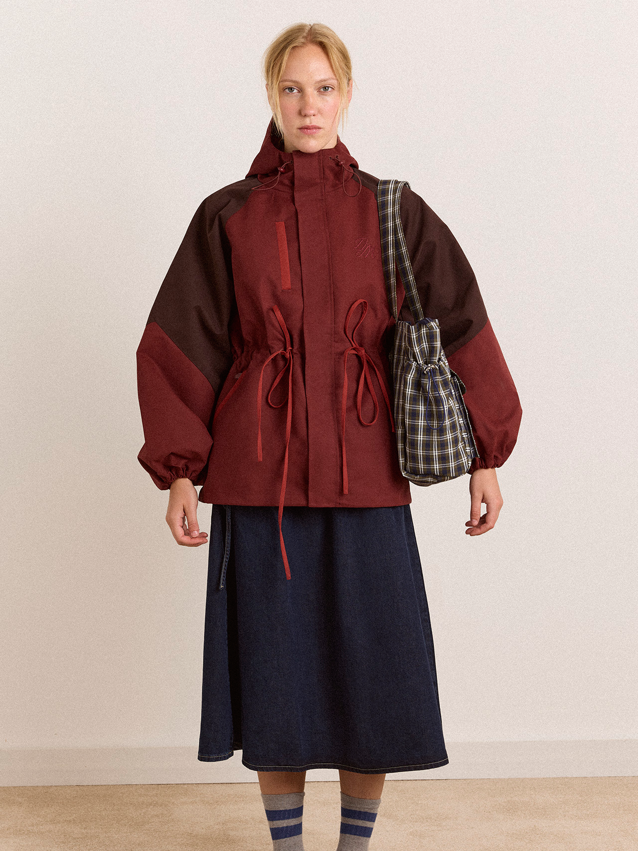 DAMSON MADDER Liu Raincoat - Burgundy