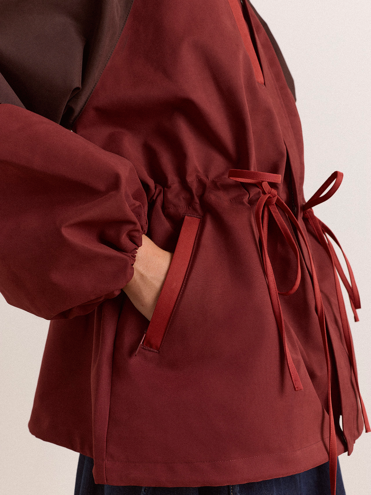 DAMSON MADDER Liu Raincoat - Burgundy