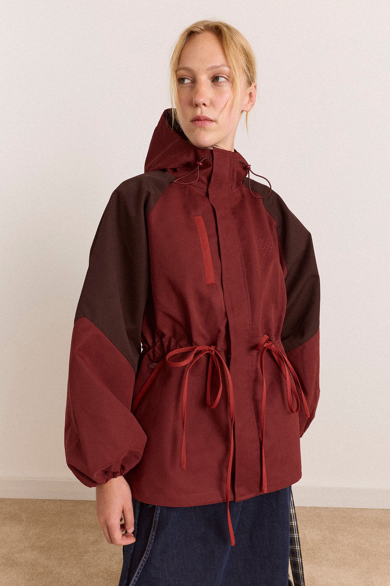 DAMSON MADDER Liu Raincoat - Burgundy