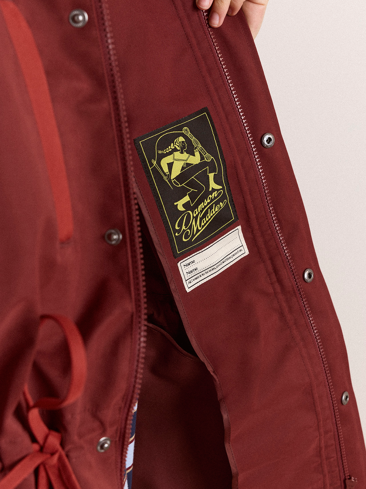 DAMSON MADDER Liu Raincoat - Burgundy