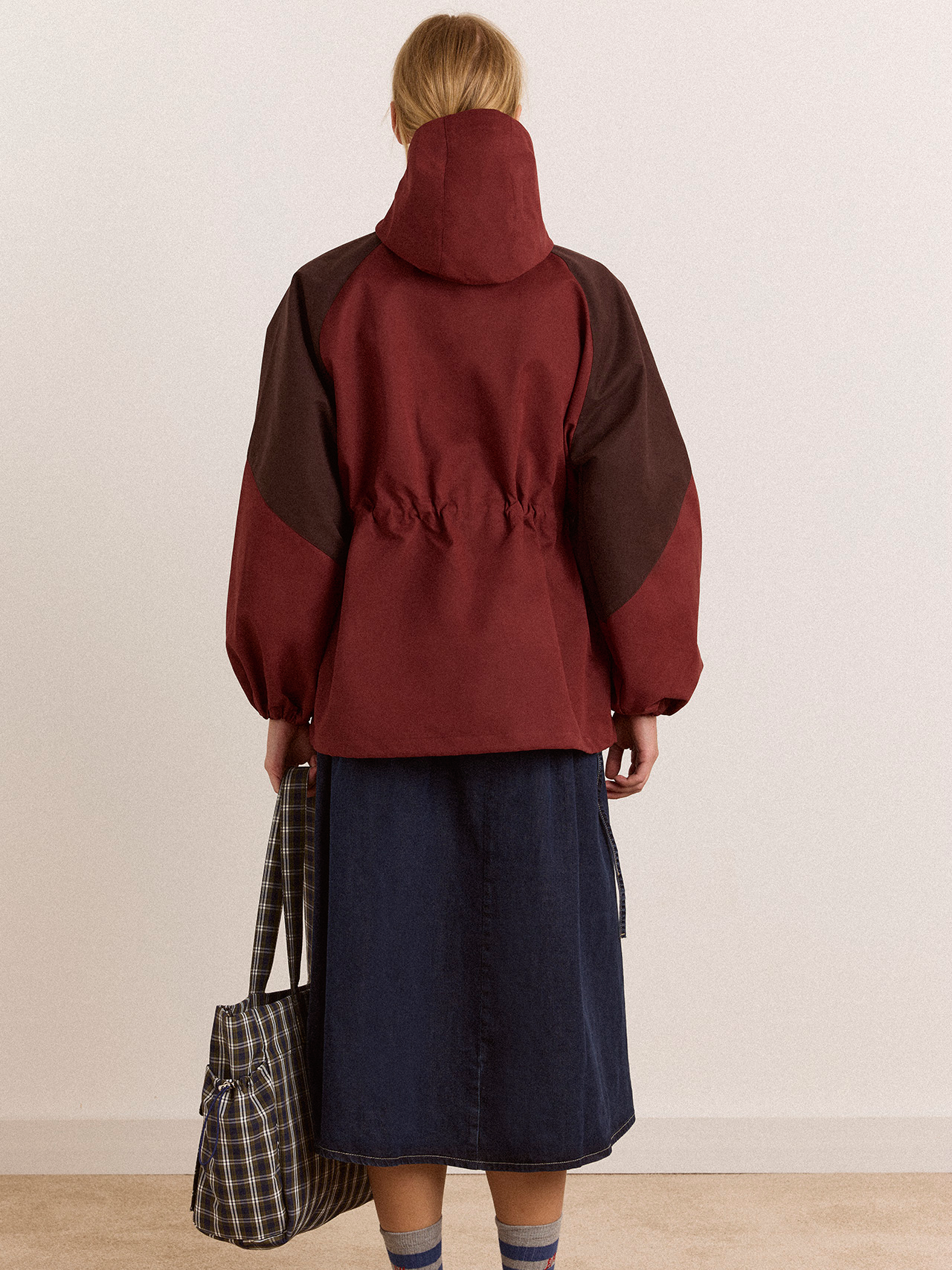DAMSON MADDER Liu Raincoat - Burgundy